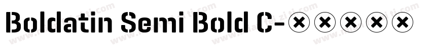 Boldatin Semi Bold C字体转换